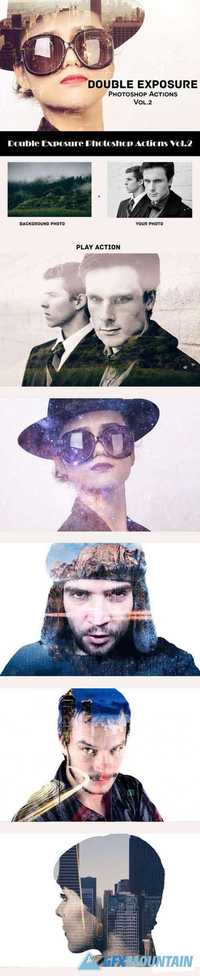DOUBLE EXPOSURE PHOTOSHOP ACTIONS V2 942754