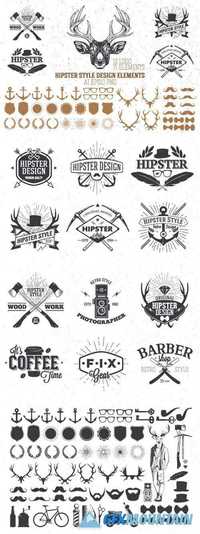 Hipster style design elements 936471