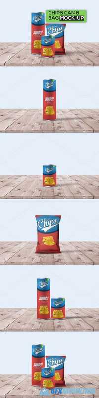 Chips Can & Bag Mock-Up 961779