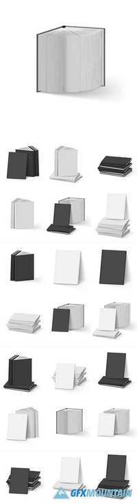 Blank book for advertising template