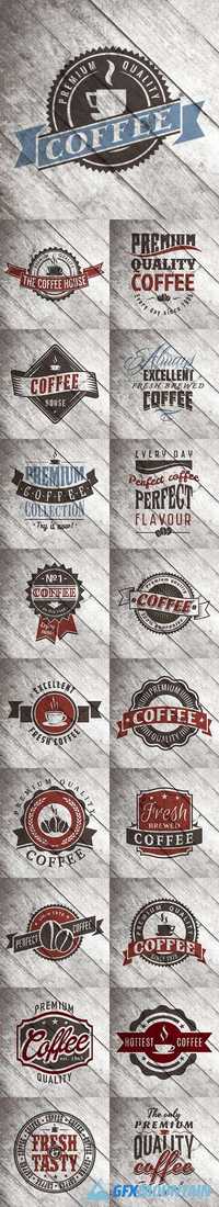Vintage retro coffee logo