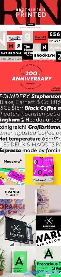Brother 1816 Font Family