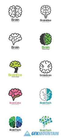 Brain Creative Concept - Idea Logo Design Template