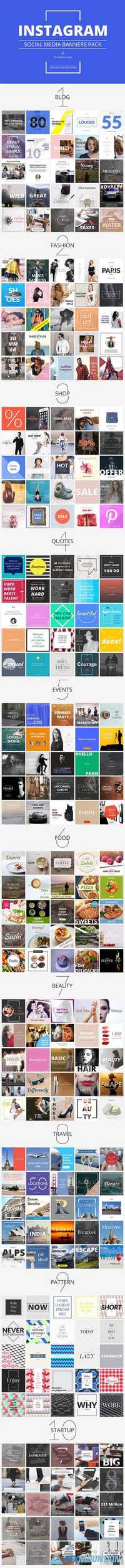 Instagram Social Media Banners Pack 719322