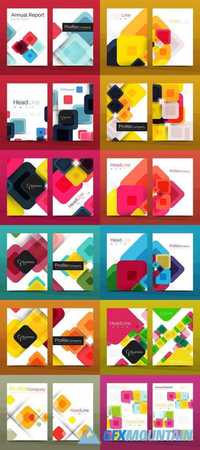 Geometric Abstract Background, Business Company Annual Report Template