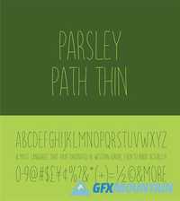 Parsley Path Thin font
