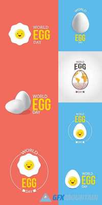 World Egg Day Vector Illustration
