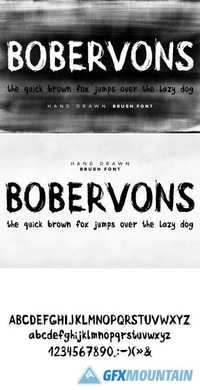 Bobervons hand drawn font