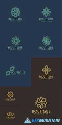 Flower Ornament Logo Luxury Design Vector