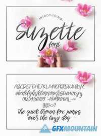 Suzette Script Font 