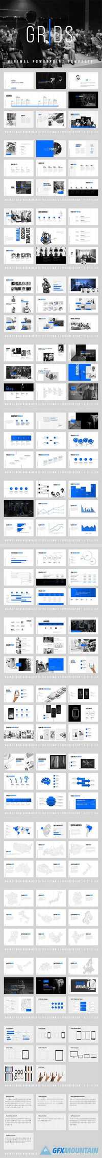 Grids-Minimal Powerpoint Template 849891