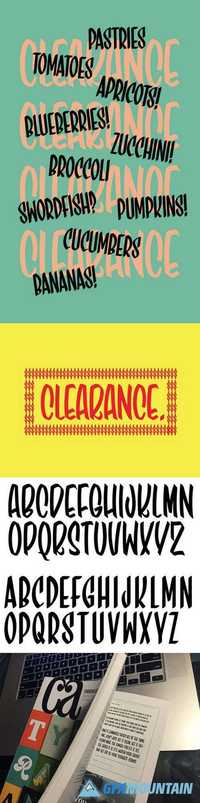 Clearance font