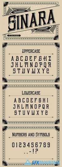 Sinara Typeface Font Family
