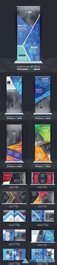 Business Brochure Design and Roll up banner