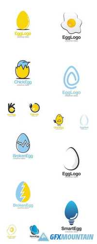 Creative Egg Concept Logo Design Template