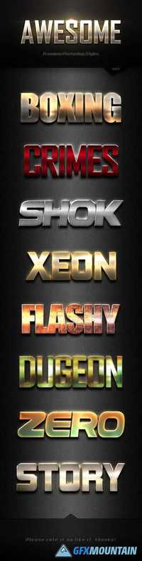 GraphicRiver - Awesome Photoshop Text Effects Vol.2 18224632