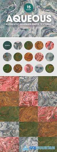 15 Authentic Marbled Paper Textures