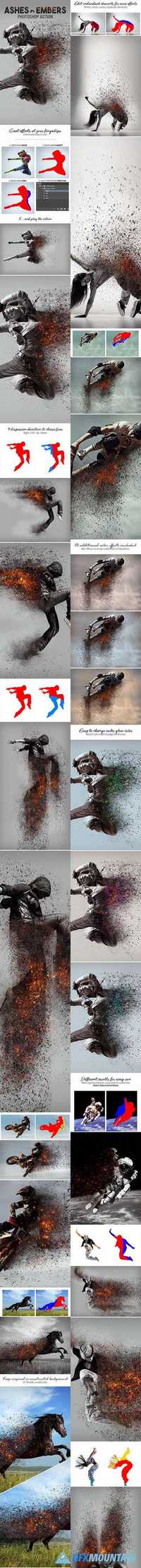 GraphicRiver - Ashes n Embers Photoshop Action - 18525809