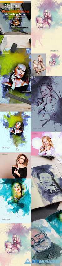 GraphicRiver - Watercolor Painting Photoshop Action 18306977