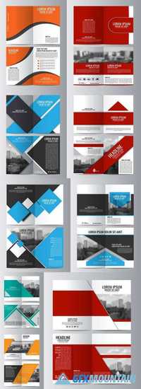 Brochure Template - Magazine Cover, Business Mockup
