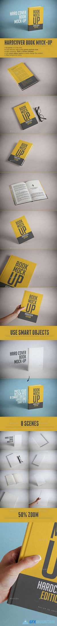 Hardcover Book Mock-up 17690220