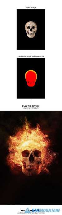 GraphicRiver - Gif Animated Fire Photoshop Action - 18588582
