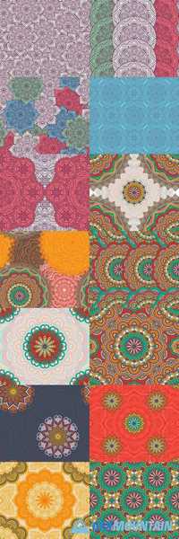 Ethnic Floral Seamless Pattern 2
