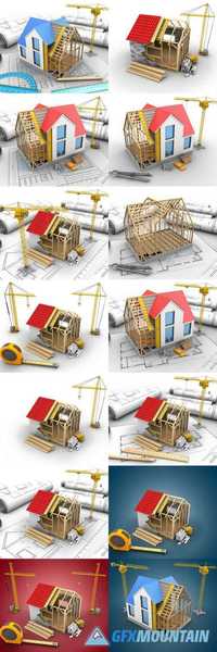 House Structure - 3D Illustration