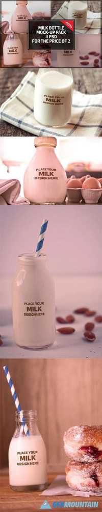 Milk Bottle Mock-up Pack#2 1083695