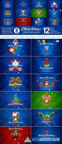 Videohive Christmas Pack Intro - Outro - Logo Openers 13553386