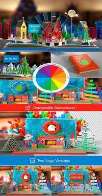 Videohive Christmas Pop-Up Book 2 19052418