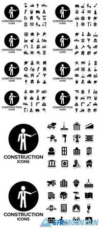 Construction and Tools Icons Set
