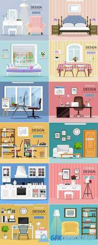 Colorful Graphic Interior Design Room