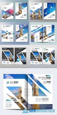 Brochure Template, Flyer Design or Depliant Cover
