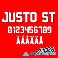 Justo St font