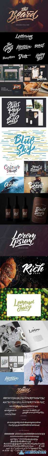 The Beard - Branded Typeface + Extras