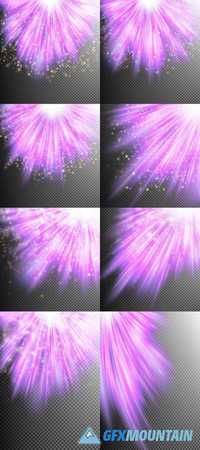 Star Light with Pink - Abstract Background