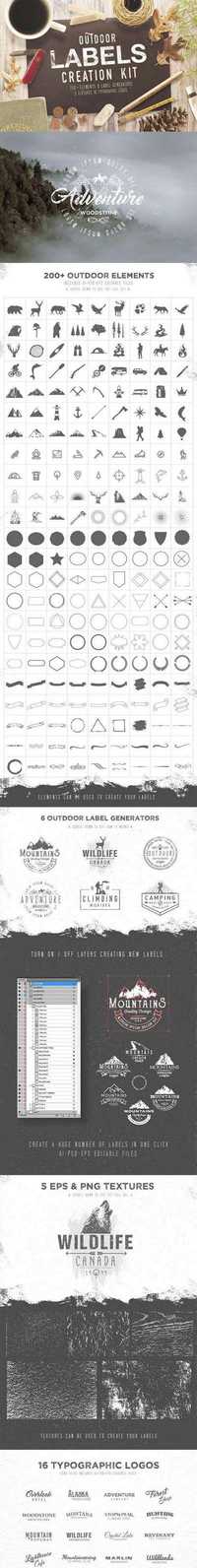 OUTDOOR LABELS CREATION KIT 1059561