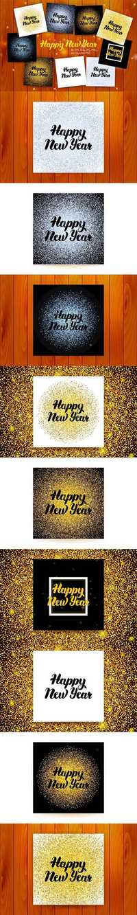  Happy New Year Lettering Posters  1108981 