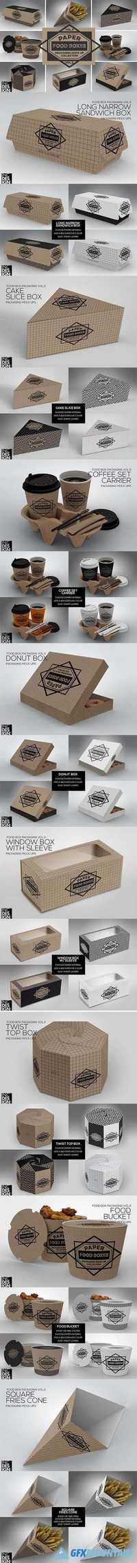  VOL.3 Food Box Packaging MockUps  1107561 