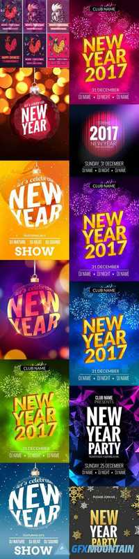 Happy New Year Festive Flyer Design Template