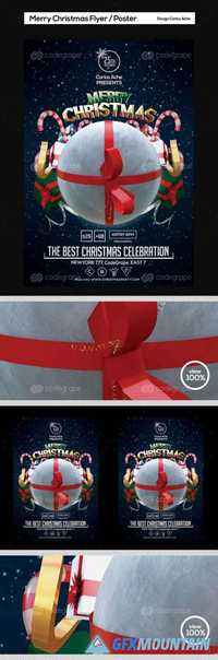 Merry Christmas Flyer and Poster Template 11073