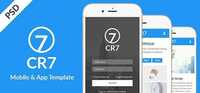 CR7 – Mobile App PSD Template