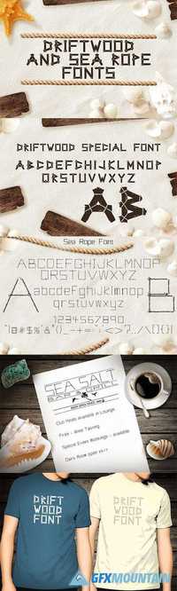 Driftwood & Sea Rope fonts