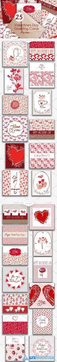 25 Valentines Day Greeting Card 1049506