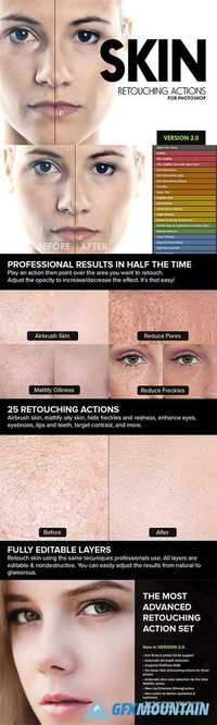 Graphicriver Skin - 25 Retouching Actions 4419074