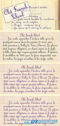 Old French School - Handwriten Old School Font Family 
