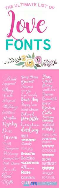The Ultimate List Of Love Fonts 000023