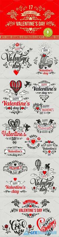  16 Valentine's Day Labels  1189053 