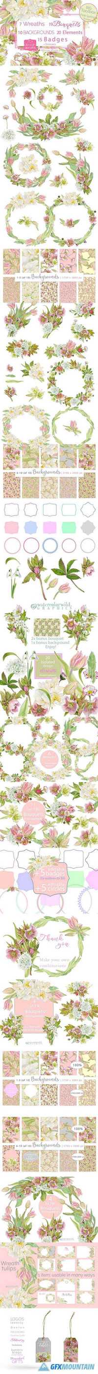 BIG Toolbox-Pink Spring Flowers 1201264